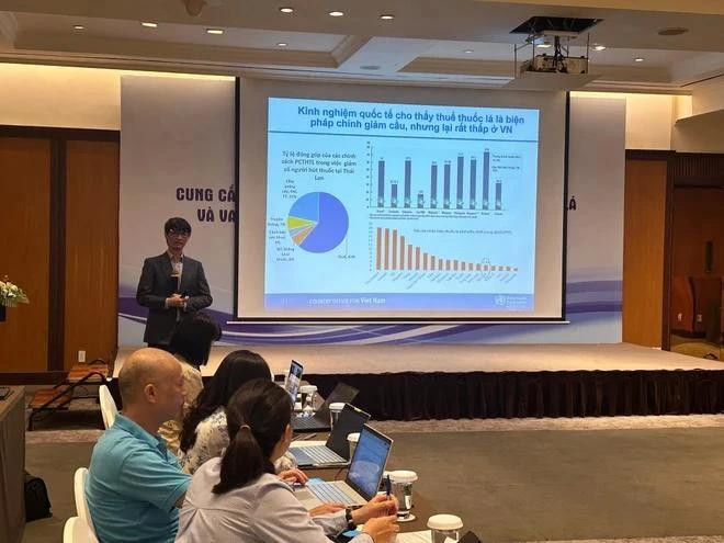 Une vision de la conférence. Photo : VietnamPlus conférence.webp