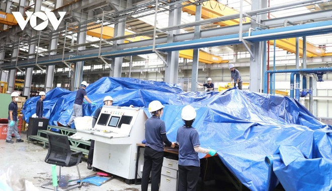 Près de 90% des entreprises à Hai Phong ont repris leurs activités. Photo: VOV entreprises à Hai Phong.jpg