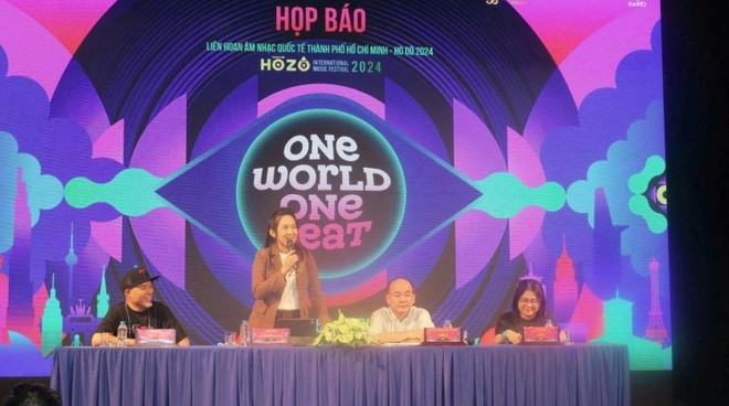 L’événement a été annoncé lors d'une conférence de presse tenue le 15 octobre. Photo : vietbao.vn conférence de presse.webp