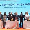 Cérémonie de signature d'accords de coopération entre les partenaires stratégiques pour le développement de la zone de libre-échange (FTZ) de Da Nang, le 13 juin 2026. Photo : VNA