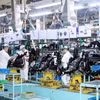 La chaîne de production de la société Honda Vietnam dans le parc industriel de Dông Van II, province de Ninh Binh (Nord). Photo: VNA