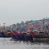 Des bateaux de pêche au port de Lach Bang, province de Thanh Hoa. Photo: VNA