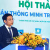 Le vice-Premier ministre Nguyên Van Thang s'exprime lors du colloque. Photo: VNA