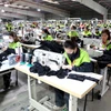Les ouvrières d'une usine installée dans le Parc industriel de Nguyên Duc Canh, province de Hung Yên. Photo: VNA