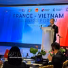 L'ambassadeur du Vietnam en France, Trinh Duc Hai, s'exprime lors de l'événement. Photo: VNA