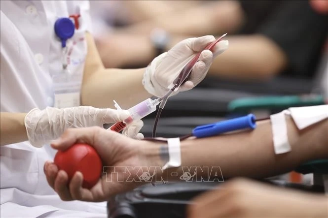 Le programme « Les gouttes de sang rouge 2025 » vise à collecter au moins 4 000 unités de sang. Photo : VNA. 