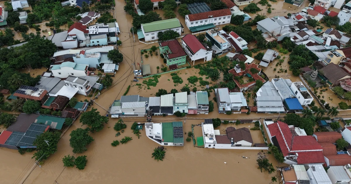 Inondations dans la province de Khanh Hoa. Photo: VNA 