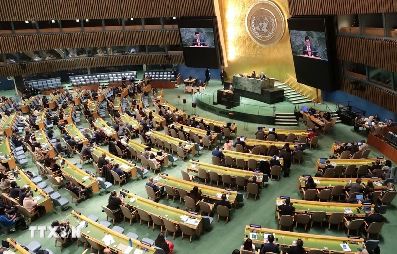 Une session de l'ONU sur les droits de l'homme. Photo : VNA. 