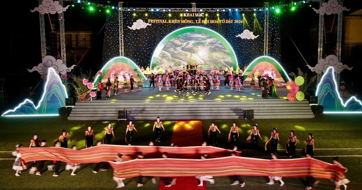 Cérémonie d'ouverture du Festival du khèn Mông – Fête de la fleur To Day 2026. Photo : VNA 
