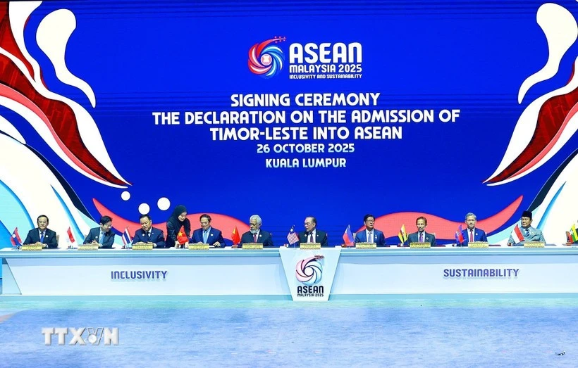 Le Timor-Leste devient officiellement le 11e membre de l’ASEAN. Photo : VNA