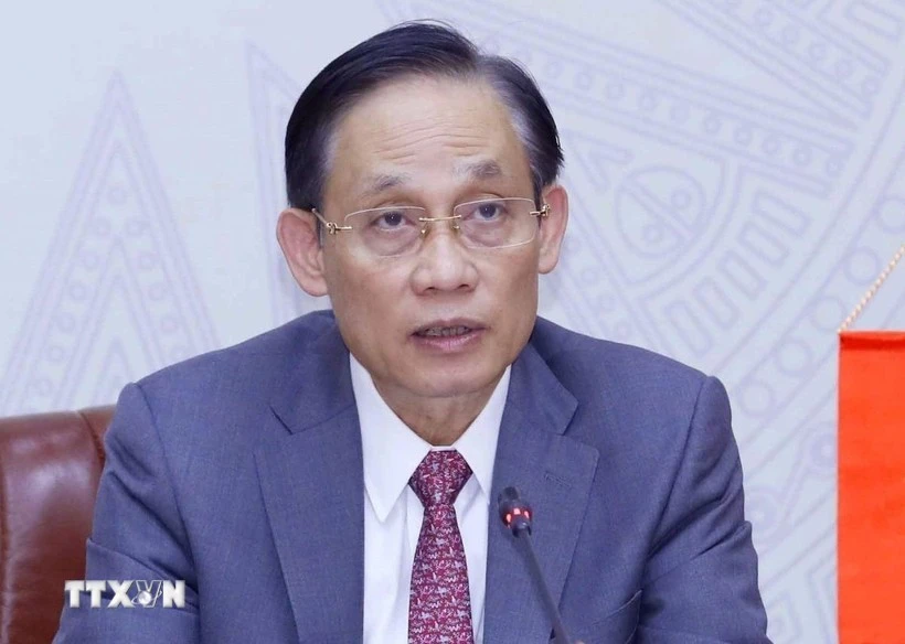 Le Hoai Trung, membre du Comité central du Parti et ministre vietnamien par intérim des Affaires étrangères. Photo : VNA.
