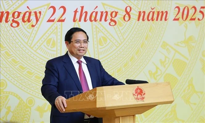 Le Premier ministre Pham Minh Chinh lors de l'événement. Photo : VNA. 