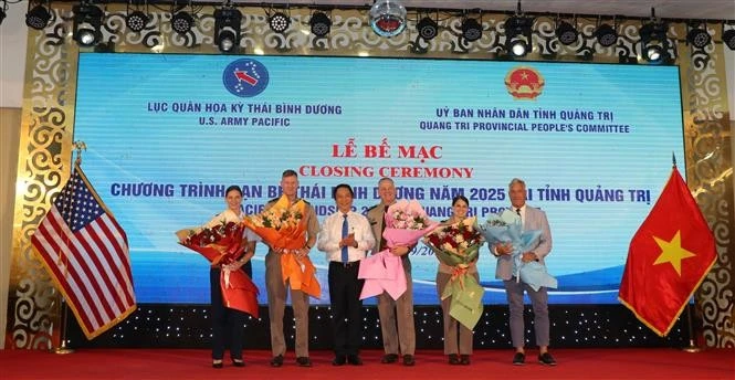 Clôture du programme Pacific Friendship 2025 à Quang Tri. Photo: VNA