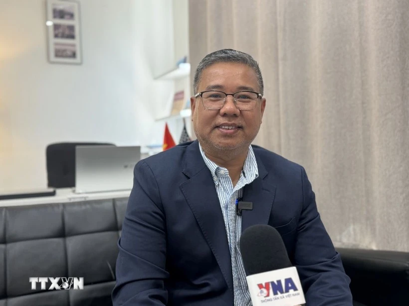 Gary Thanh Nguyen, président du Club des Entrepreneurs et Vietnamiens patriotes de la métropole Washington (DMV). Photo : VNA. 