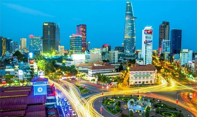 Une vue du centre de Hồ Chí Minh-Ville. Photo VGP