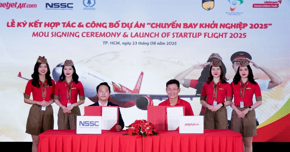 Cérémonie de lancement. Photo: Vietjet 