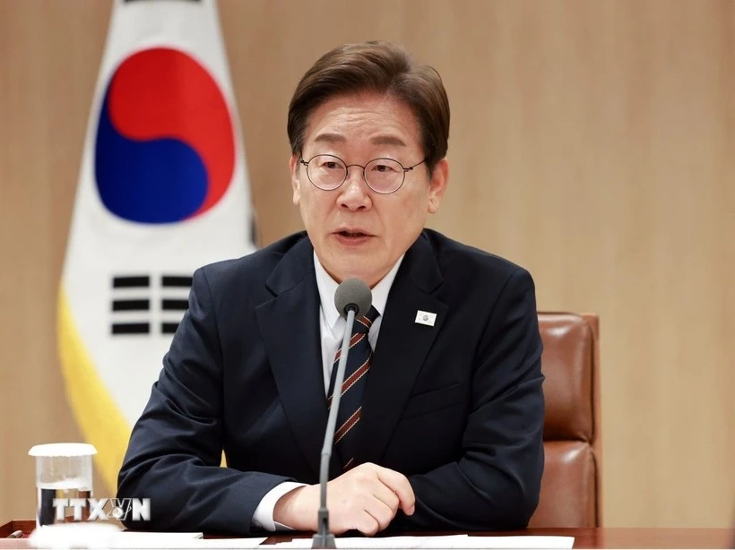 Le président sud-coréen Lee Jae Myung. Photo: Yonhap/VNA