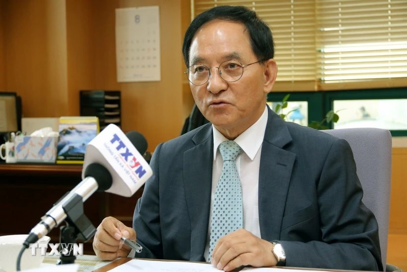 Le professeur Lee Jai Hee, recteur de l'École supérieure internationale d'anglais. Photo: VNA 
