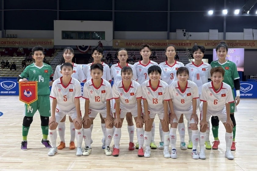 L’équipe nationale féminine vietnamienne de futsal. Photo : VFF. 