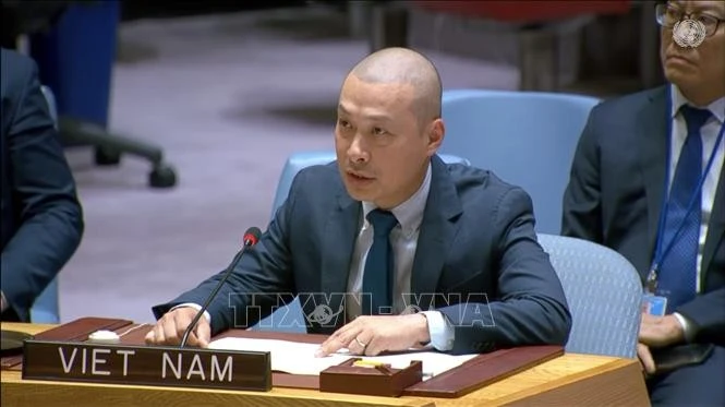 Le ministre-conseiller Nguyên Hoang Nguyên, chargé d’affaires par intérim de la Mission permanente du Vietnam auprès des Nations Unies. Photo: VNA 