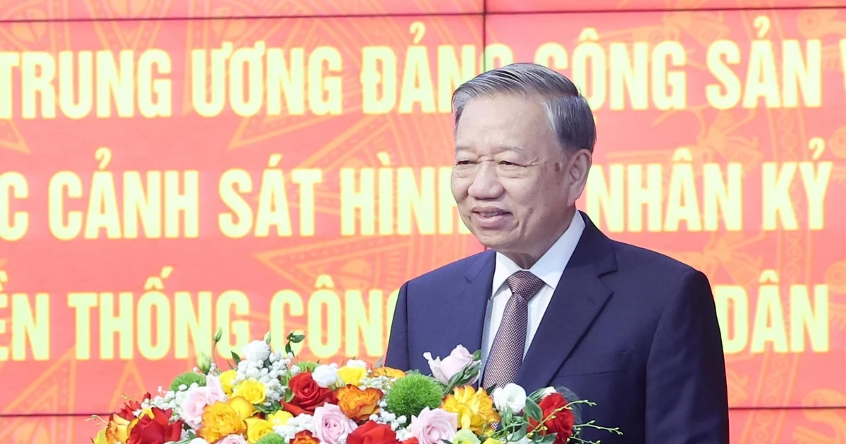 Le secrétaire général du Parti communiste du Vietnam, To Lam. Photo : VNA. 