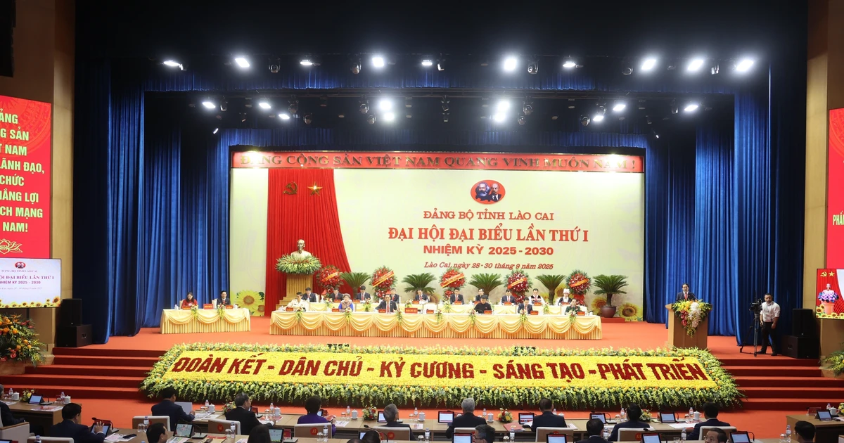 Le premier congrès de l’organisation du Parti de la province de Lao Cai (mandat 2025-2030) s’est achevé le 30 septembre. Photo : baolaocai.vn 
