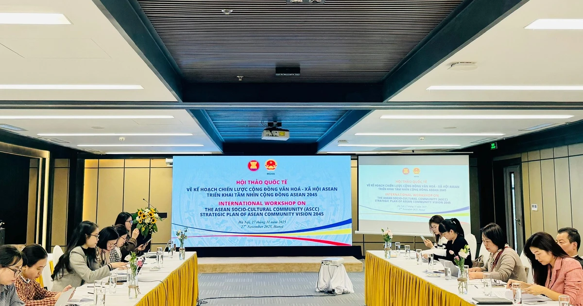 Conférence internationale sur le Plan stratégique de la Communauté socioculturelle de l’ASEAN (ASCC) visant à concrétiser la Vision de la Communauté de l’ASEAN 2045. Photo: VGP