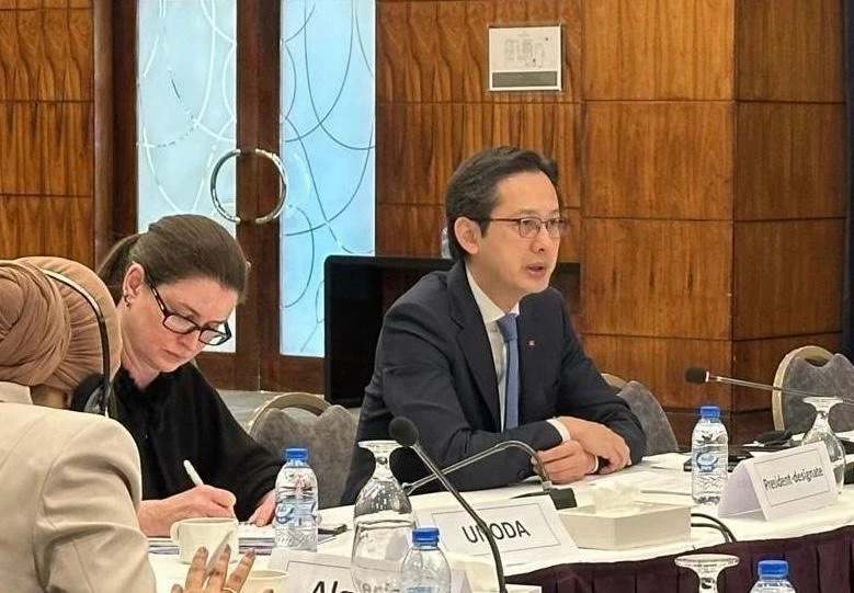 L’ambassadeur Dô Hung Viêt, représentant permanent du Vietnam auprès des Nations Unies et président désigné de la 11e Conférence d’examen (RevCon 11) du Traité sur la non-prolifération des armes nucléaires (TNP). Photo : VNA