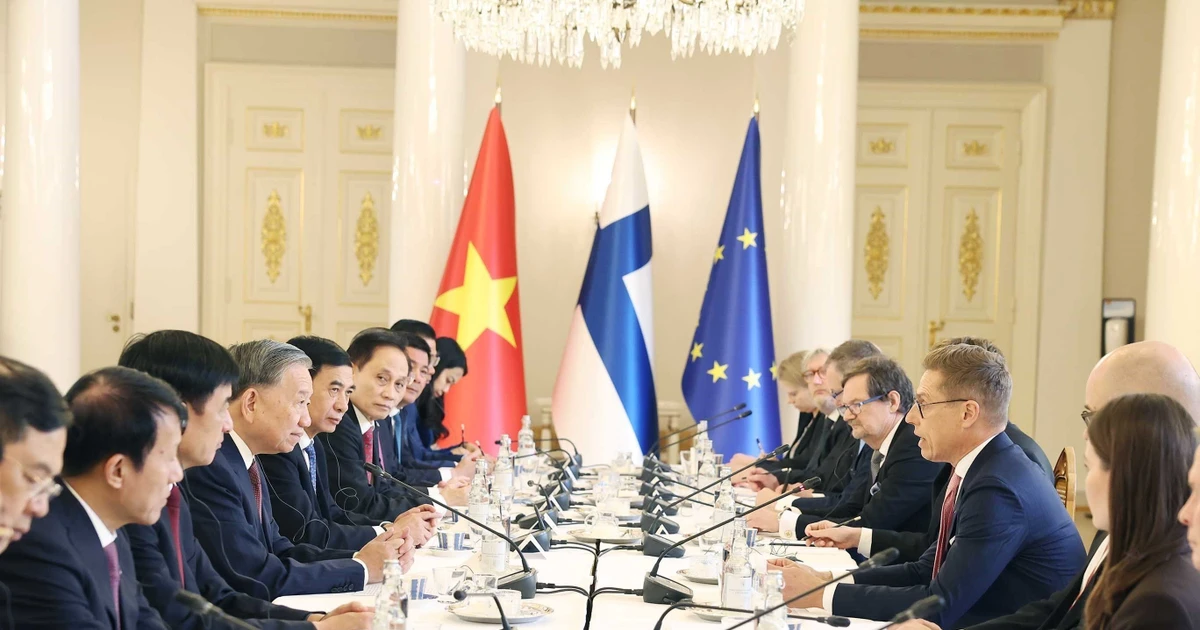 Panorama de l'entretien. Photo : VNA.