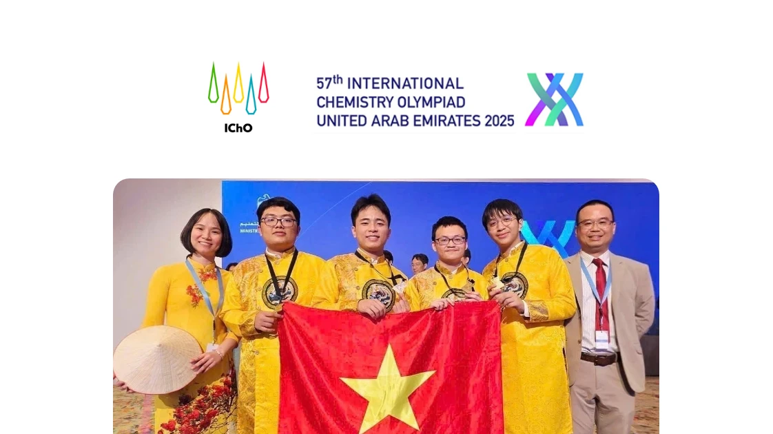 Le Vietnam remporte quatre médailles d'or aux Olympiades internationales de Chimie 2025