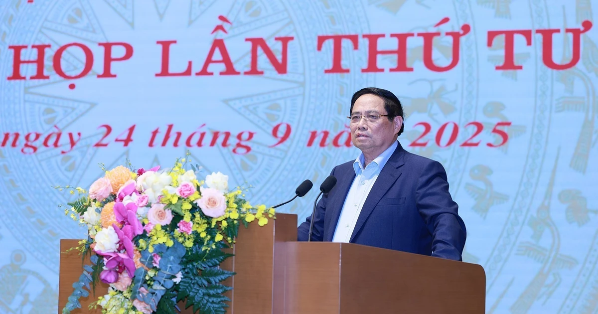 Le Premier ministre vietnamien Pham Minh Chinh lors de l'événement. Photo : VNA.