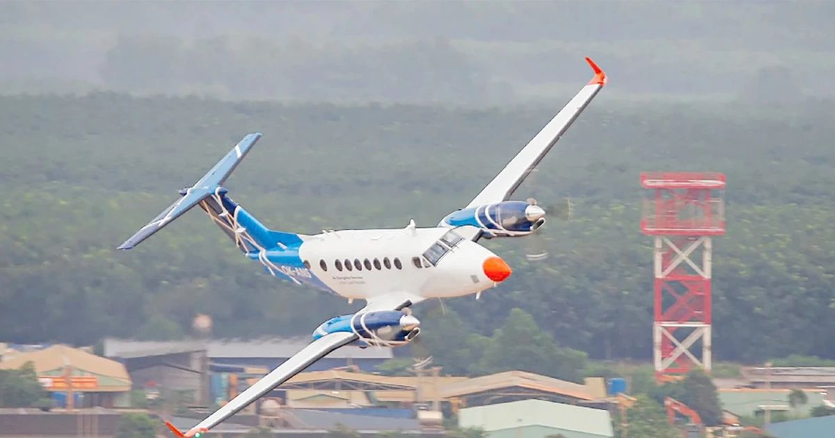 Un vol d'essai à l'aéroport (Photo : baodongnai.com.vn) 