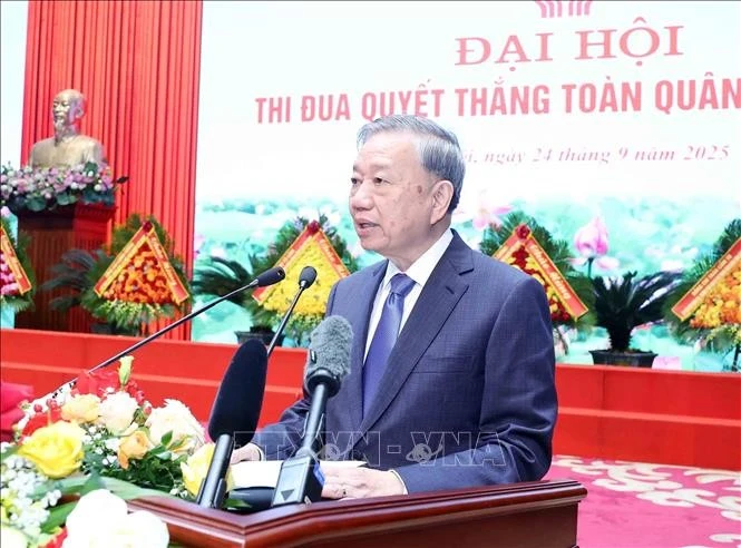 Le secrétaire général du Parti communiste du Vietnam, To Lam. Photo : VNA.