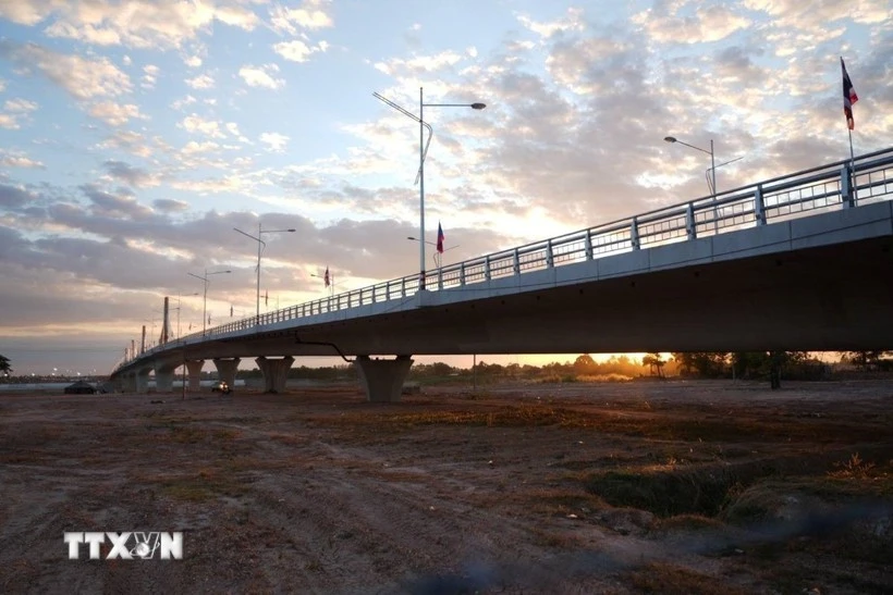 Le pont de l'amitié Laos-Thaïlande n° 5. Photo : VNA. 