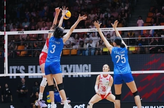 L’équipe féminine vietnamienne défendra son titre de championne à la Coupe des Nations 2026 de l’AVC aux Philippines. Photo : VFV.