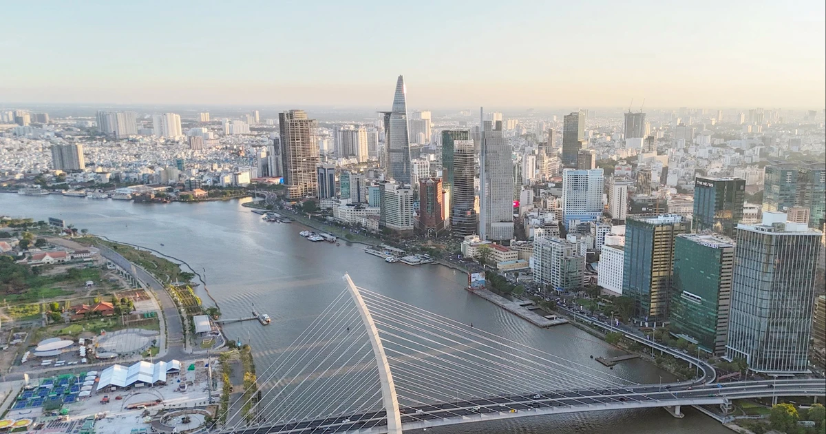 Vue aérienne de Ho Chi Minh-Ville. Photo : daibieunhandan.