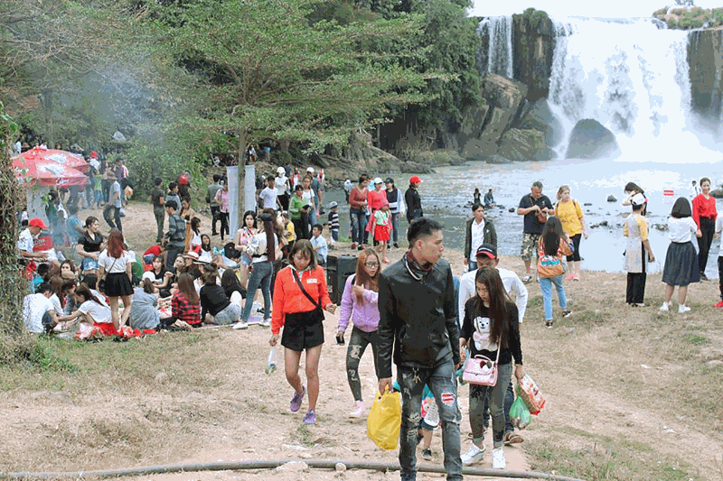 Bond de 20% des touristes à Dak Lak durant le Tet traditionnel ảnh 1