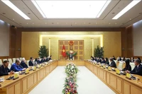 Lors de la rencontre. Photo : VNA