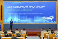 Vue du Forum vietnamien sur l'économie de basse altitude 2025 à Hanoï le 14 novembre 2025 (Photo : VNA)