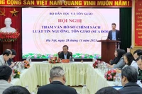 Lors de lq conférence. Photo : VNA