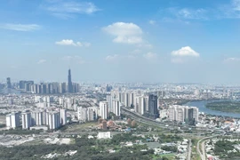 Biens immobiliers dans le centre-ville de Hô Chi Minh-Ville. Photo : cafebiz.vn