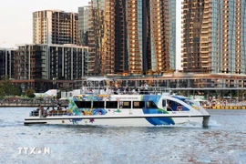 La croisière sur la rivière Saigon apporte aux touristes des vues différentes et originales de Hô Chi Minh-Ville. Photo: VNA
