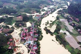 De fortes inondations ont frappé le district de Bac Son, province de Lang Son, le 23 juin. Photo : VNA