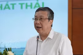 Hoàng Trung mis en examen pour "corruption passive" et "faux commis par des personnes exerçant une fonction publique". Photo : VNA