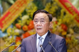 Trân Câm Tu, membre du Politburo et membre permanent du Secrétariat du Comité central du Parti, s’adresse au 9e Congrès national de la VNFU pour le mandat 2026-2031. Photo : VNA