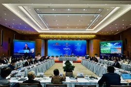 Vue de la deuxième séance du Forum économique vietnamien 2025, à Hanoi, le 16 décembre. Photo: VNA