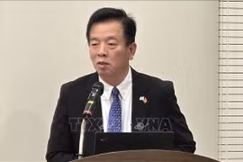 L’ambassadeur du Vietnam en République de Corée, Vu Hô lors de l'événement. Photo: VNA