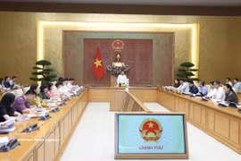 Vue de la réunion du Comité de pilotage de la gestion des prix, à Hanoi, le 26 juin. Photo: VNA