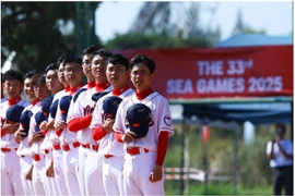 L'équipe vietnamienne de baseball, sous la direction de l'entraîneur sud-coréen Park Hyo-chul. 