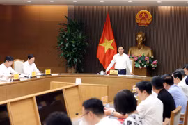 Le vice-Premier ministre Bui Thanh Son préside la première réunion du comité directeur pour l’ouverture à la signature de la Convention des Nations Unies contre la cybercriminalité et les événements connexes au Vietnam, le 13 octobre. Photo : VNA